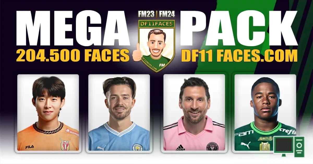 DF11 Faces Megapack & Updates The Ultimate Football Manager 2024