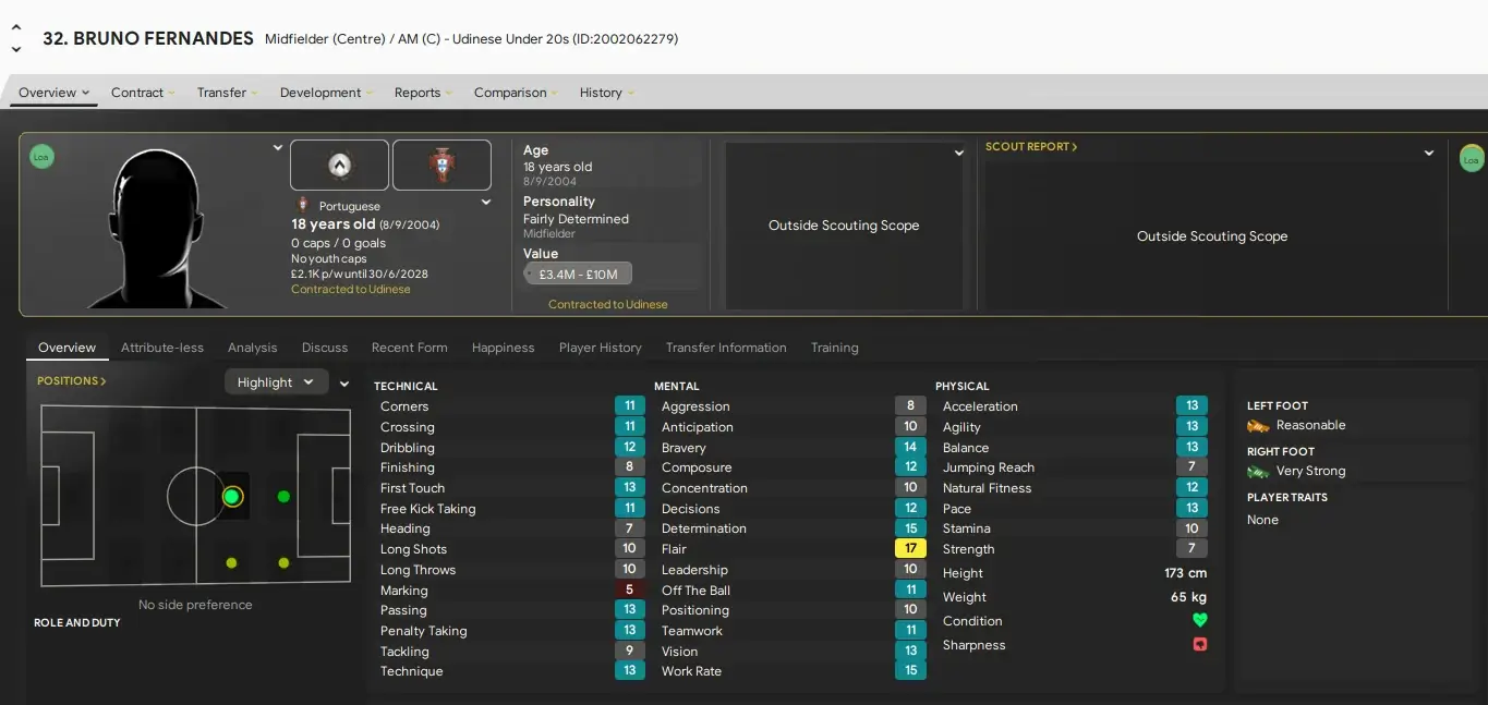 Bruno Fernandes player profile 2013-2014 retro database