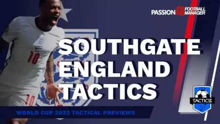 FM22 Southgate England tactics World Cup 2022