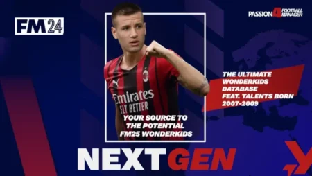 Football Manager 2024 NextGen Wonderkids Database - Find the Potential FM25 Wonderkids