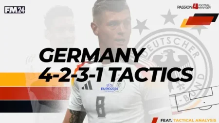 Football Manager 2024 Nagelsmann's Germany 4-2-3-1 tactics at Euro 2024 feat. tactical analysis