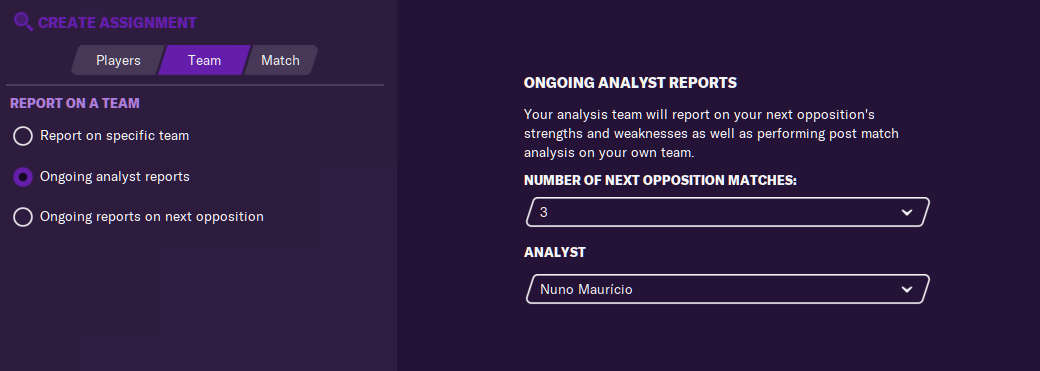 analyst report scouting assignement 